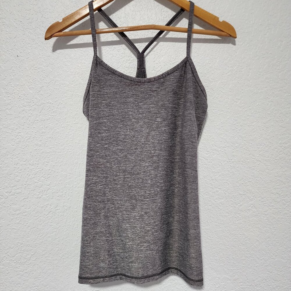 Women's Lululemon Gray Sport Tank Size 6 Athletic Wear